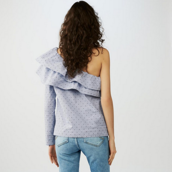 Maje Lelina One Shoulder Top - Picture 3 of 6